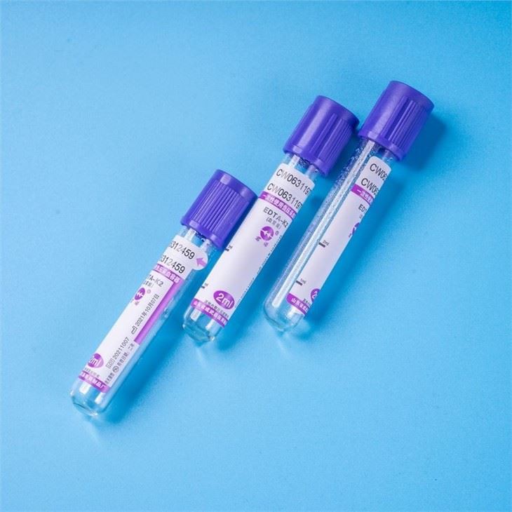 Disposable Serum Blood Collection Tube Purple EDTA K2 K3 Tube