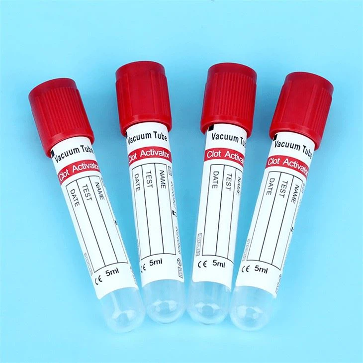 Clot Activator Red Top Vacuum Blood Collection Tube