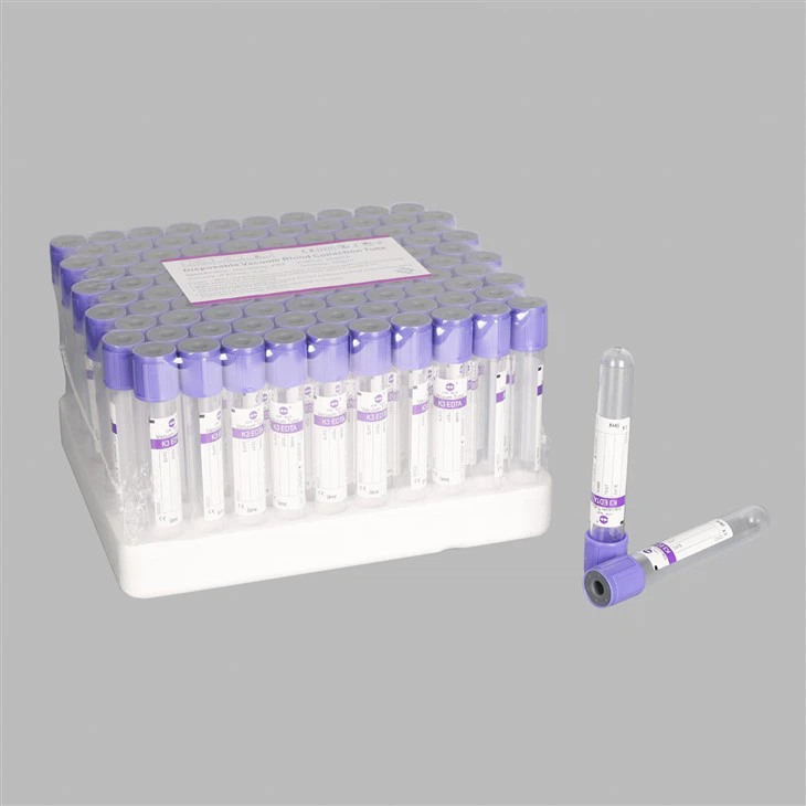 Purple Cap EDTA K2 K3 Blood Collection Tube factory