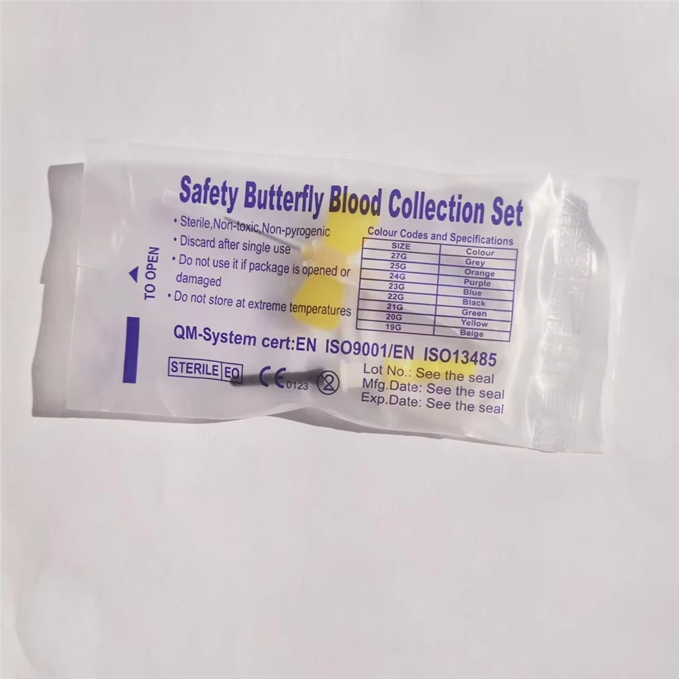 Dispasable Safety Butterfly Blood Collection Needles Of Medical Supplies price