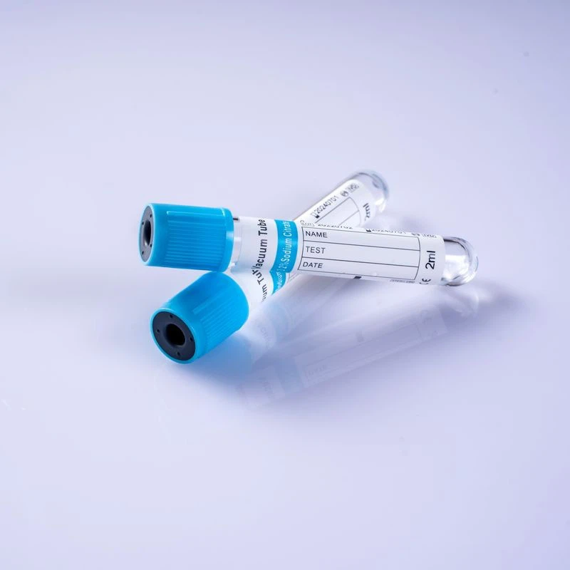 Disposable Medical Coagulation Tube With Blue Cap