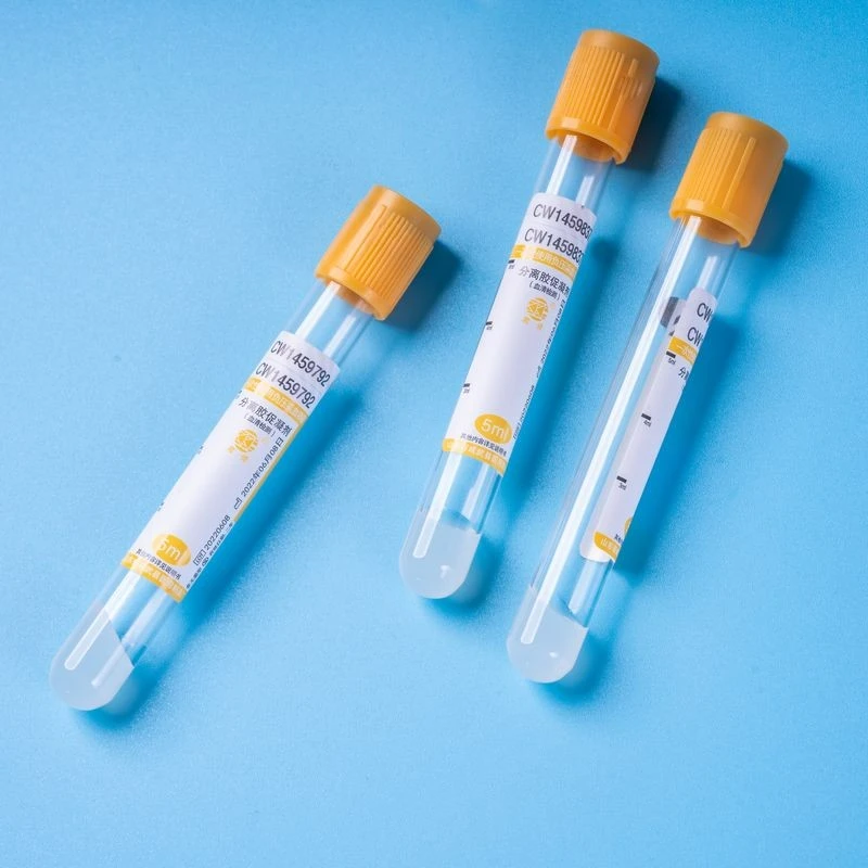 Separate Gel/Coagulant Tube