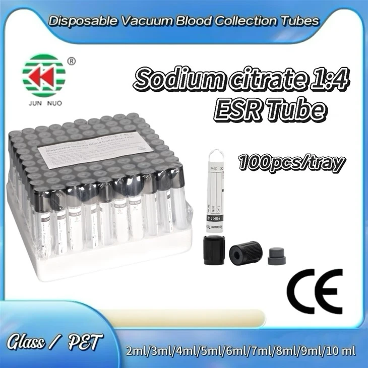 ESR Tube Sodium Citrate 1:4 Vacuum Blood Sample Collection Tube