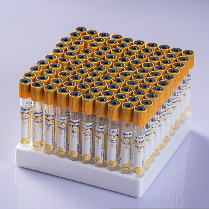 Gel & Clot Activator Blood Tube Yellow Cap high quality
