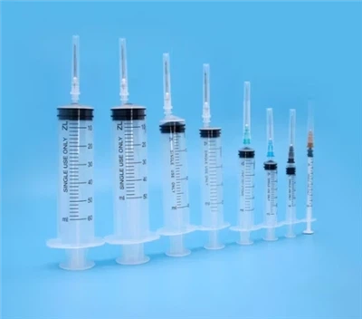 Disposable Syringe With Luer Lock Or Luer Slip