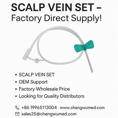Scalp Vein Set Luer Slip Luer Lock